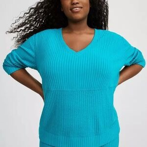 Torrid Super Soft Plush Rib Waffle Sweatshirt Size 3 NWT